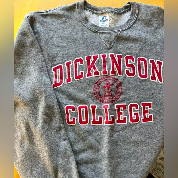 Dickinson College Crewneck Sweatshirt In Great Condition - Gray Size Men’s Small - Picture 1 of 3